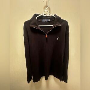 Black Polo Quarter Zip Sweater Sweater